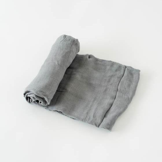Little Unicorn Deluxe Muslin Swaddle Blanket | Charcoal