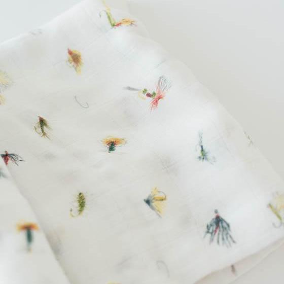 Little Unicorn Deluxe Muslin Swaddle Blanket | Gone Fishing