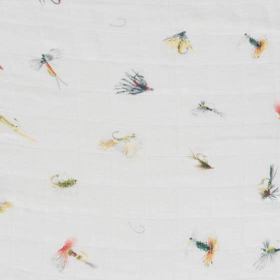 Little Unicorn Deluxe Muslin Swaddle Blanket Gone Fishing The Baby s Crib