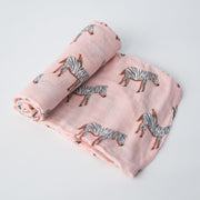 Little Unicorn Deluxe Muslin Swaddle Blanket | Zebra