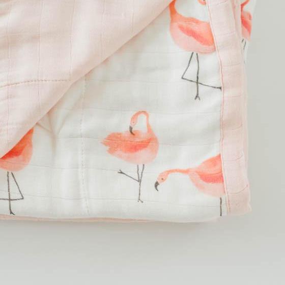 Little Unicorn Deluxe Muslin Baby Quilt | Pink Ladies