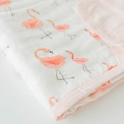 Little Unicorn Deluxe Muslin Baby Quilt | Pink Ladies
