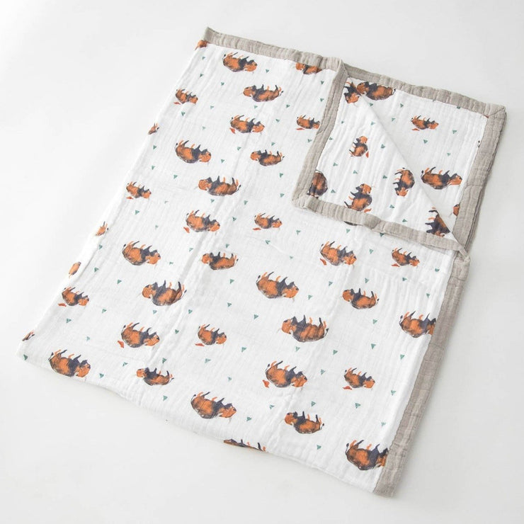 Little Unicorn Big Kid Cotton Muslin Quilt | Bison