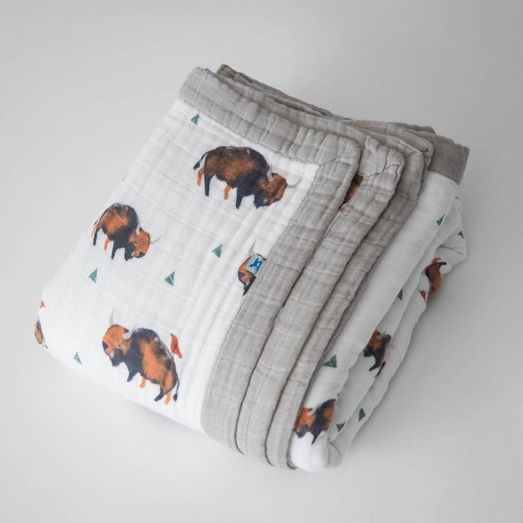 Little Unicorn Big Kid Cotton Muslin Quilt Bison The Baby s Crib