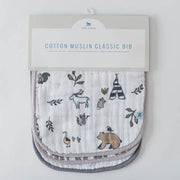 Little Unicorn Cotton Muslin Classic Bib 3-Pack | Forest Friends