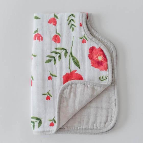 Little Unicorn Cotton Muslin Burp Cloth | Summer Poppy
