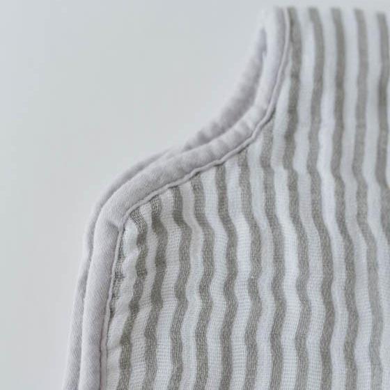 Little Unicorn Cotton Muslin Burp Cloth | Grey Stripe