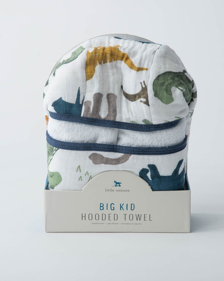 Little Unicorn Big Kid Hooded Towel | Dino Friends