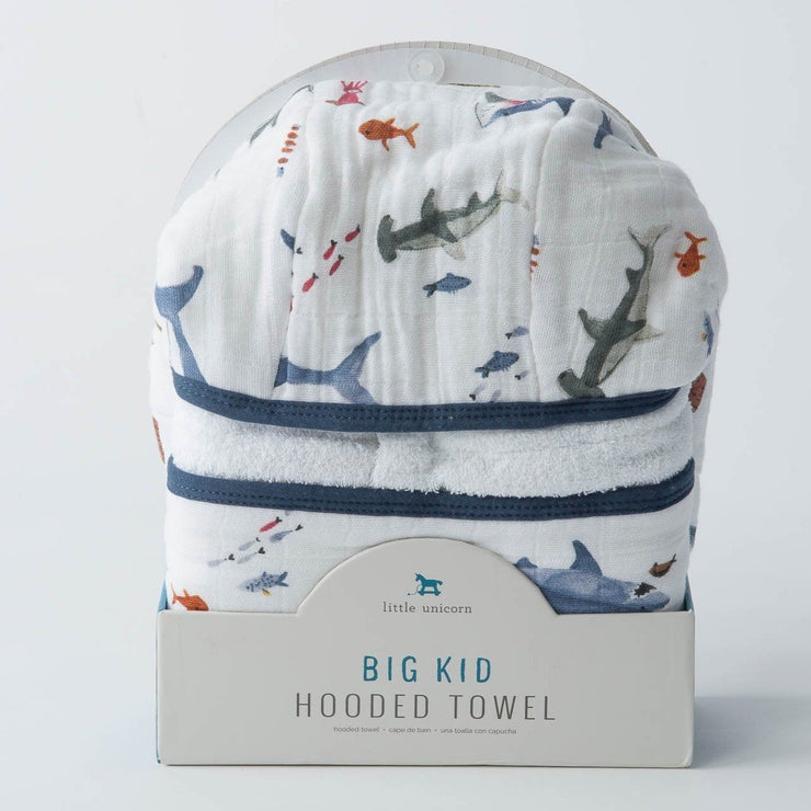 Little Unicorn Big Kid Hooded Towel | Shark