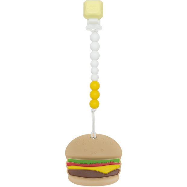 Loulou Lollipop Silicone Teether GEM Set | Burger